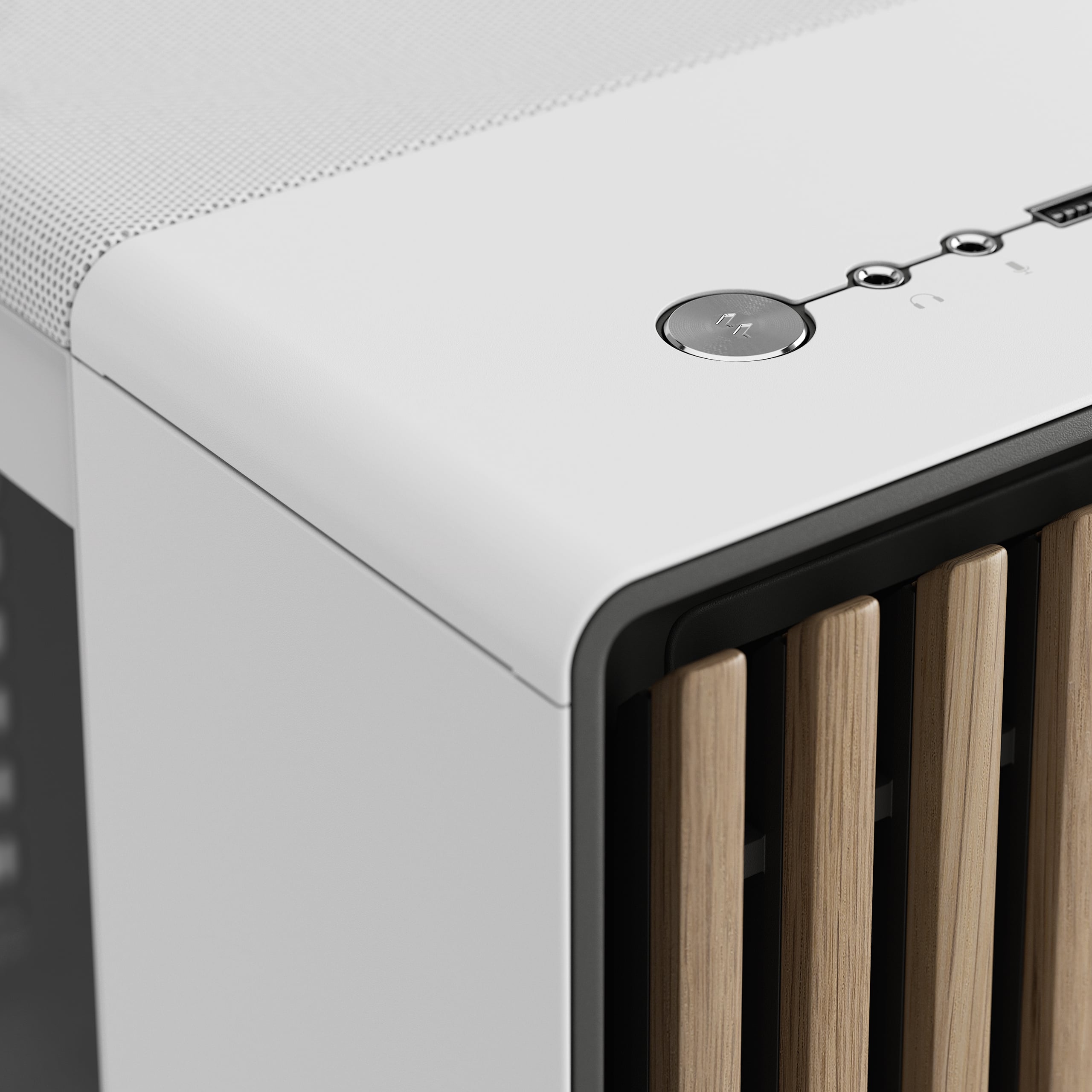 Корпус ПК без блока питания Fractal Design North XL RC Chalk TG Clear White