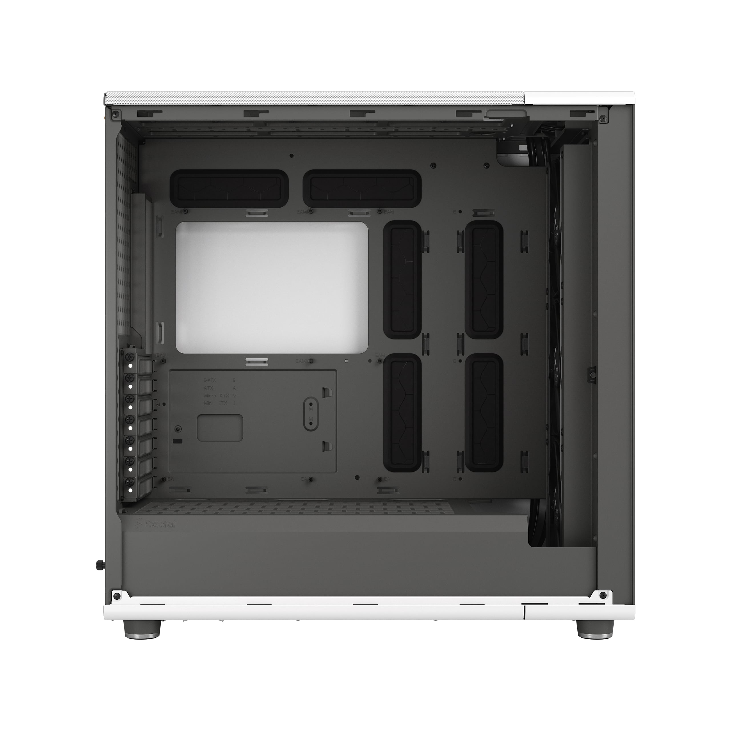 Корпус ПК без блока питания Fractal Design North XL RC Chalk TG Clear White