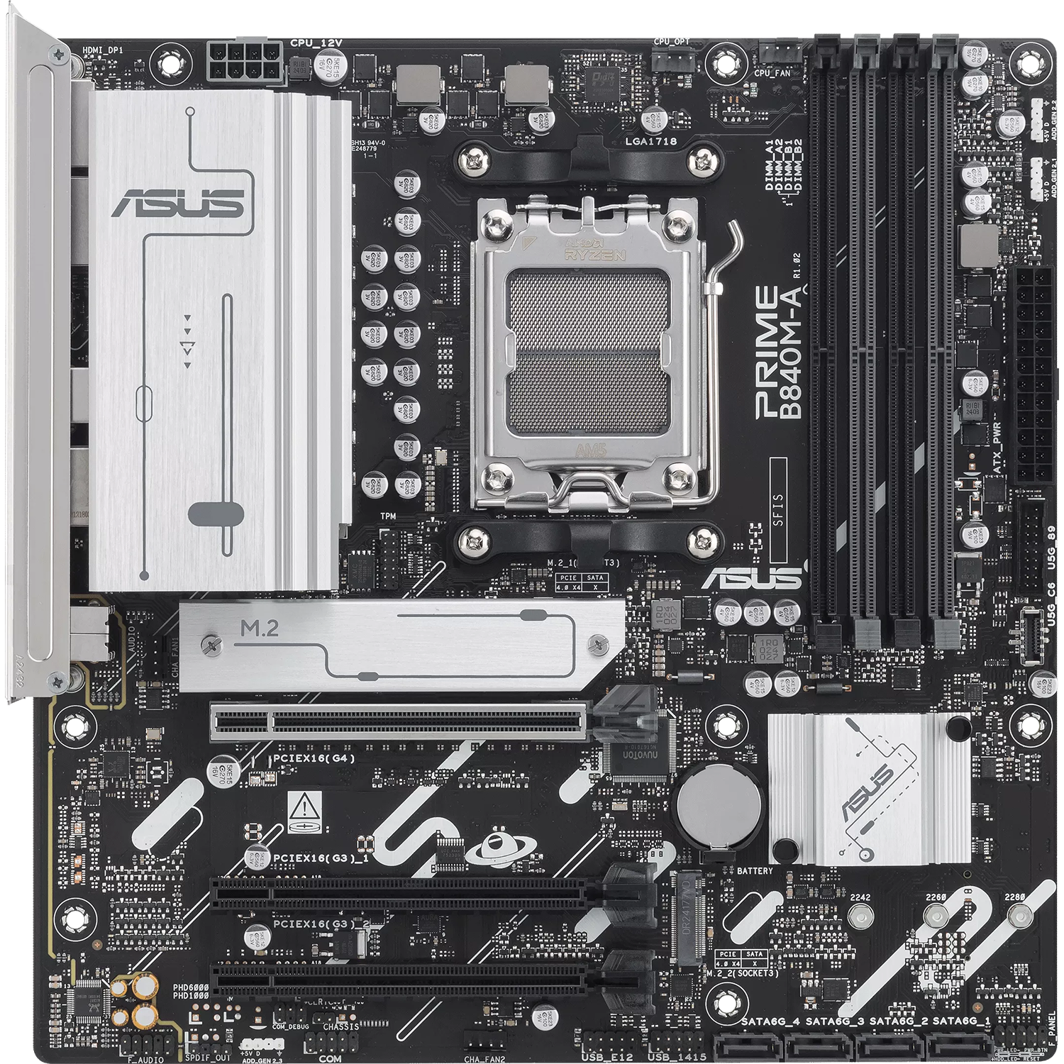 Материнская плата ASUS PRIME B840M-A-CSM (90MB1J10-M0EAYC)