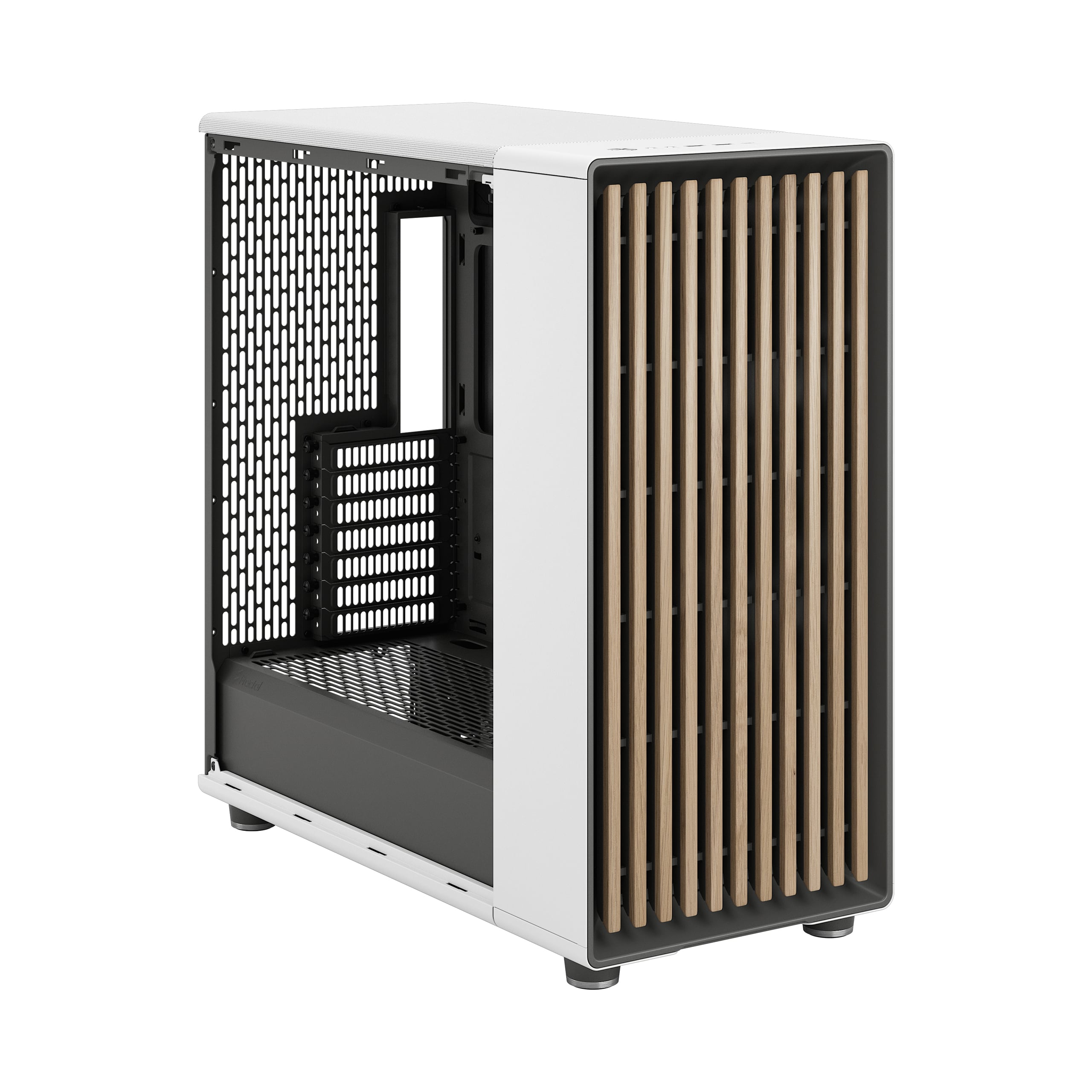 Корпус ПК без блока питания Fractal Design North XL RC Chalk TG Clear White