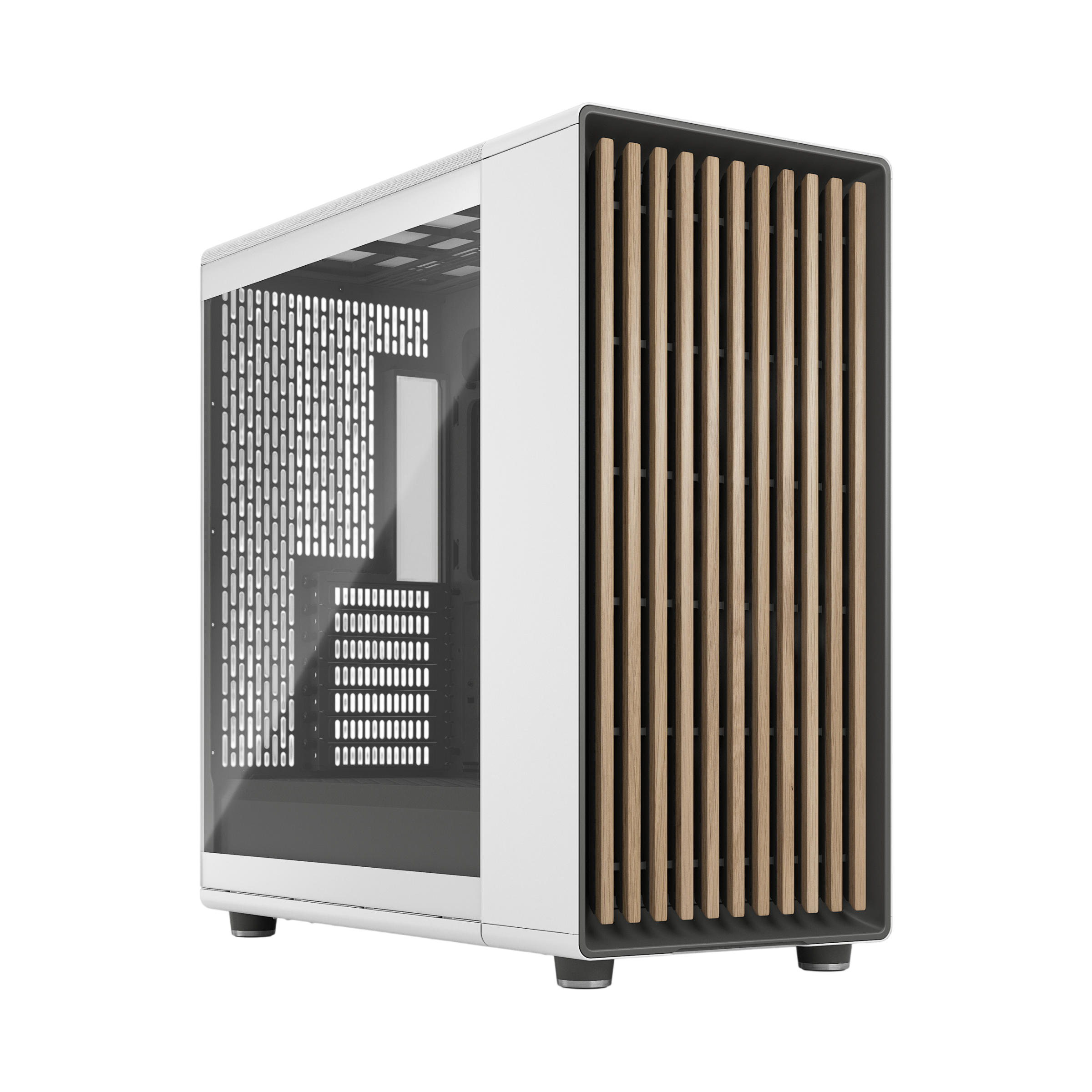 Корпус ПК без блока питания Fractal Design North XL RC Chalk TG Clear White