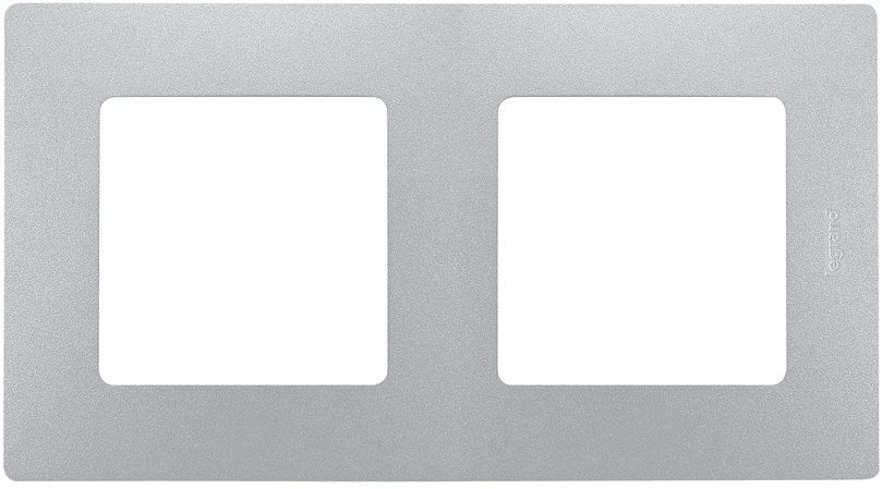 Рамка Legrand [ 672552 ] Etika (2 поста, алюминий)
