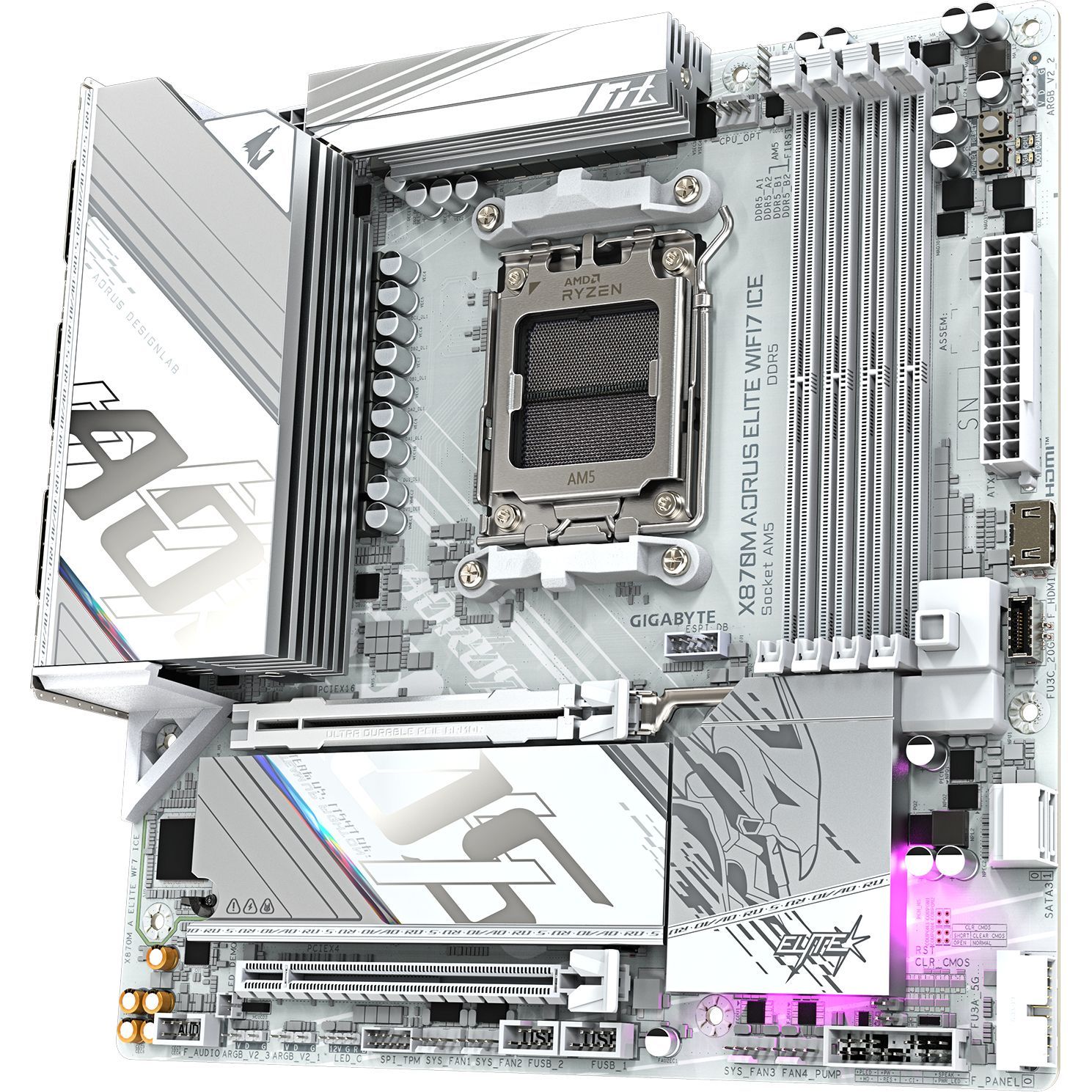 Материнская плата Gigabyte X870M A ELITE WF7 ICE