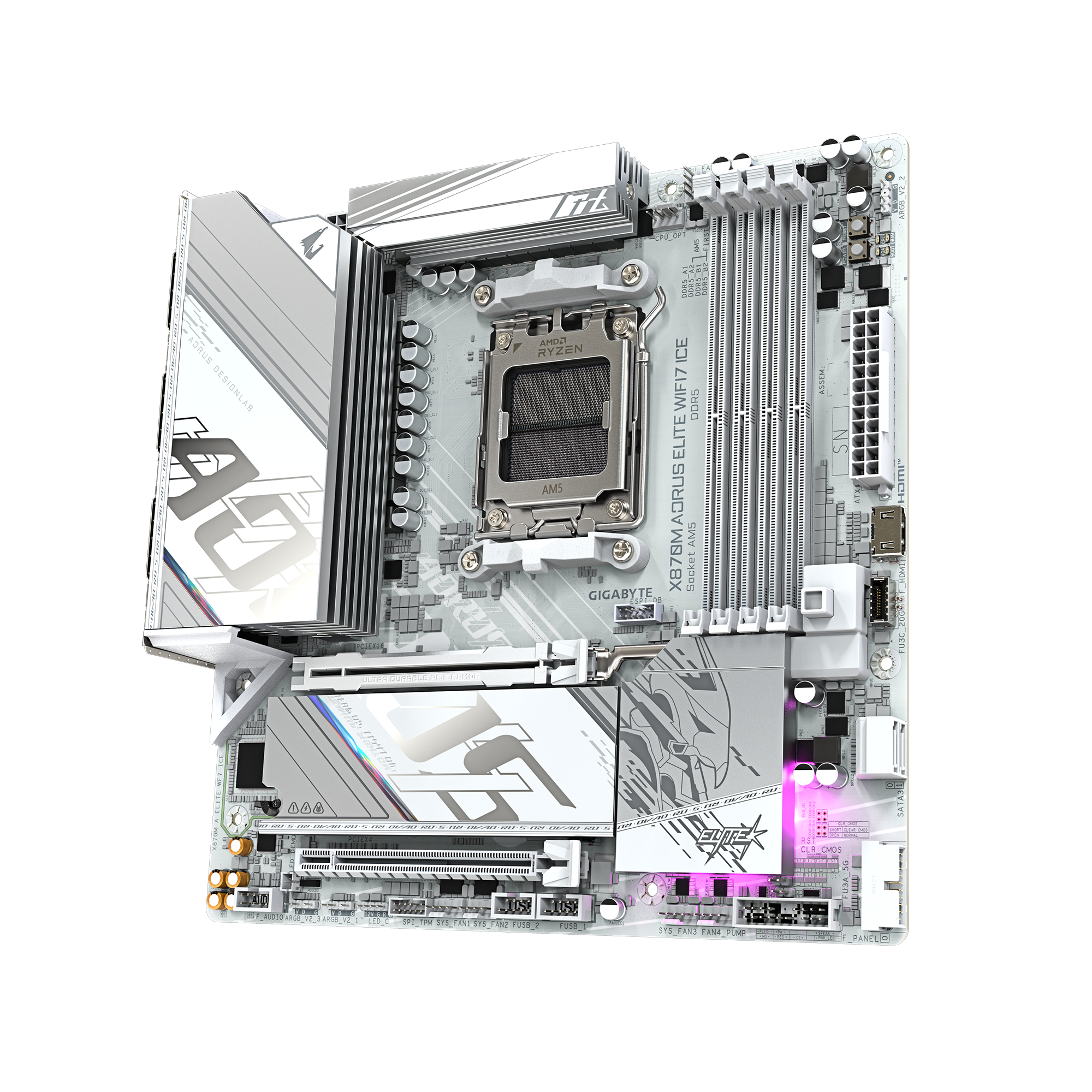Материнская плата Gigabyte X870M A ELITE WF7 ICE