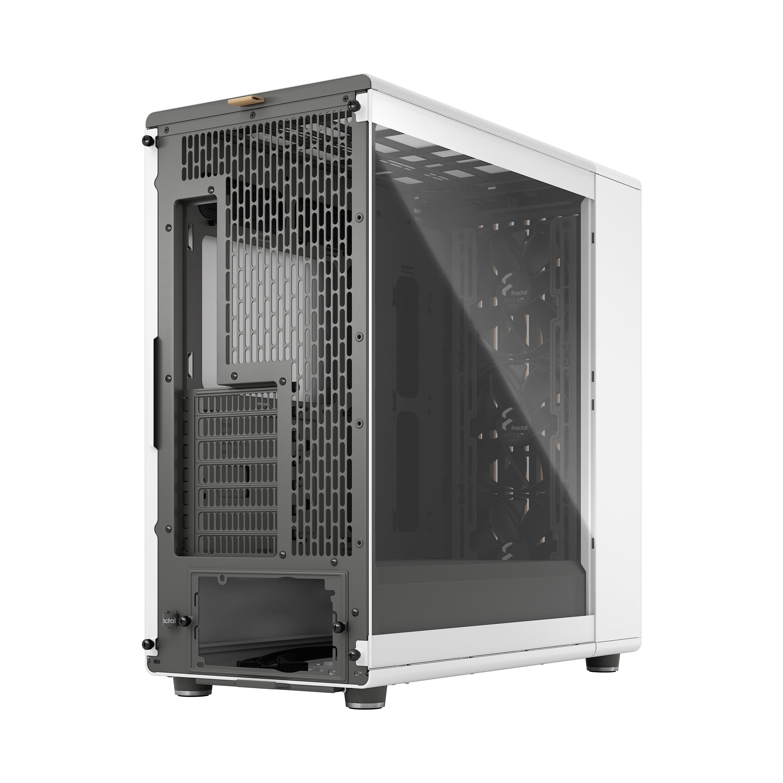 Корпус ПК без блока питания Fractal Design North XL RC Chalk TG Clear White