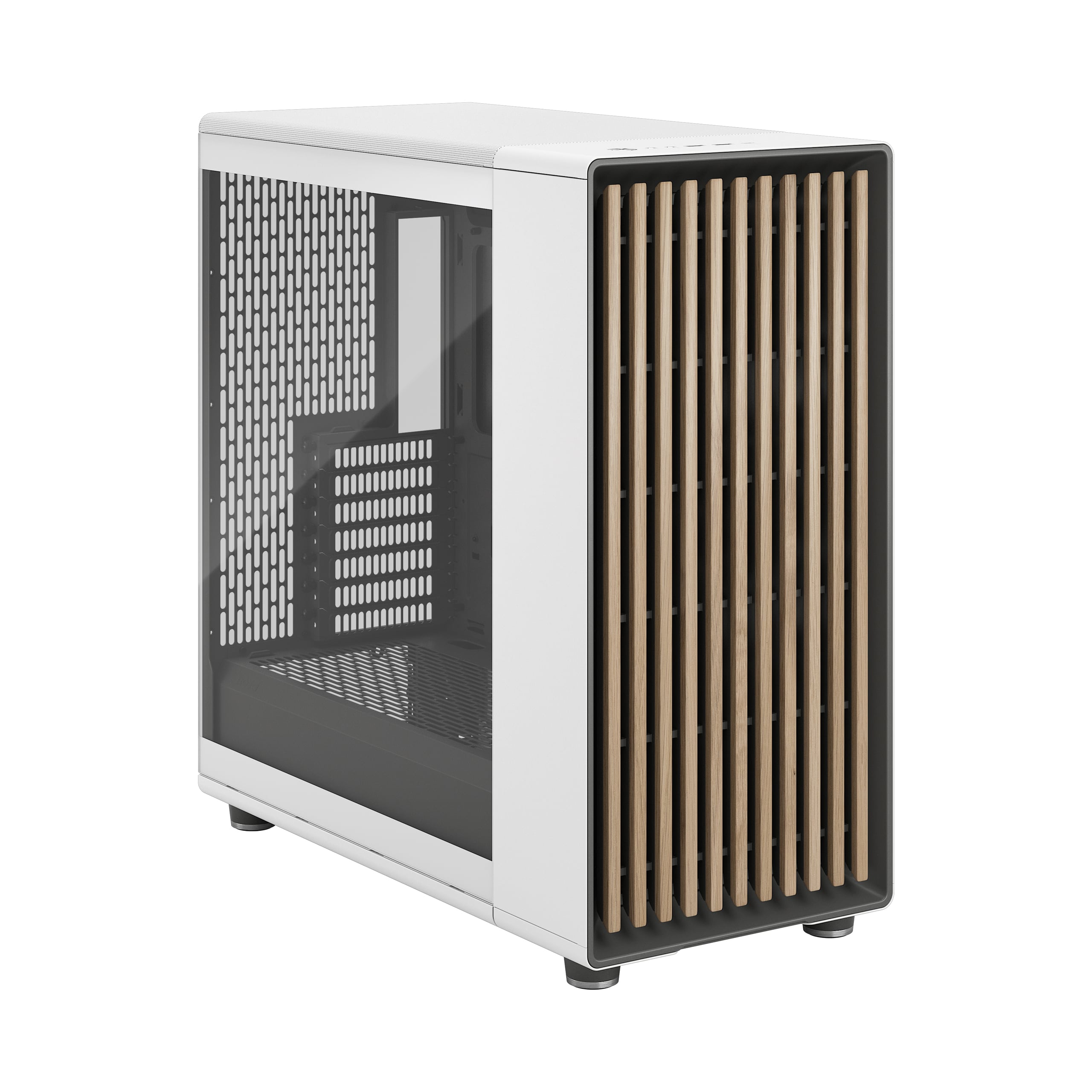 Корпус ПК без блока питания Fractal Design North XL RC Chalk TG Clear White